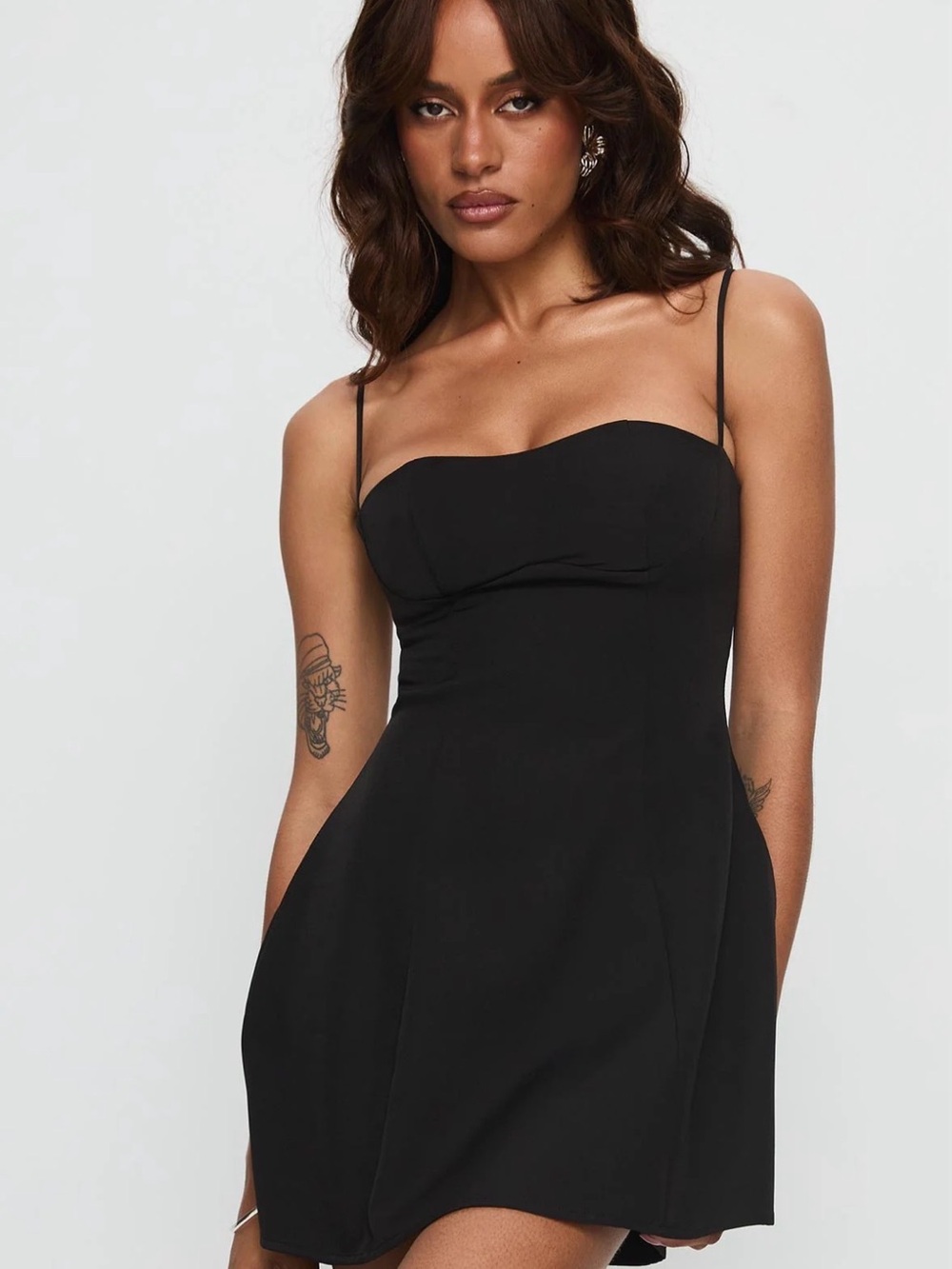 Princess Polly Easy To Love Mini Dress Black
